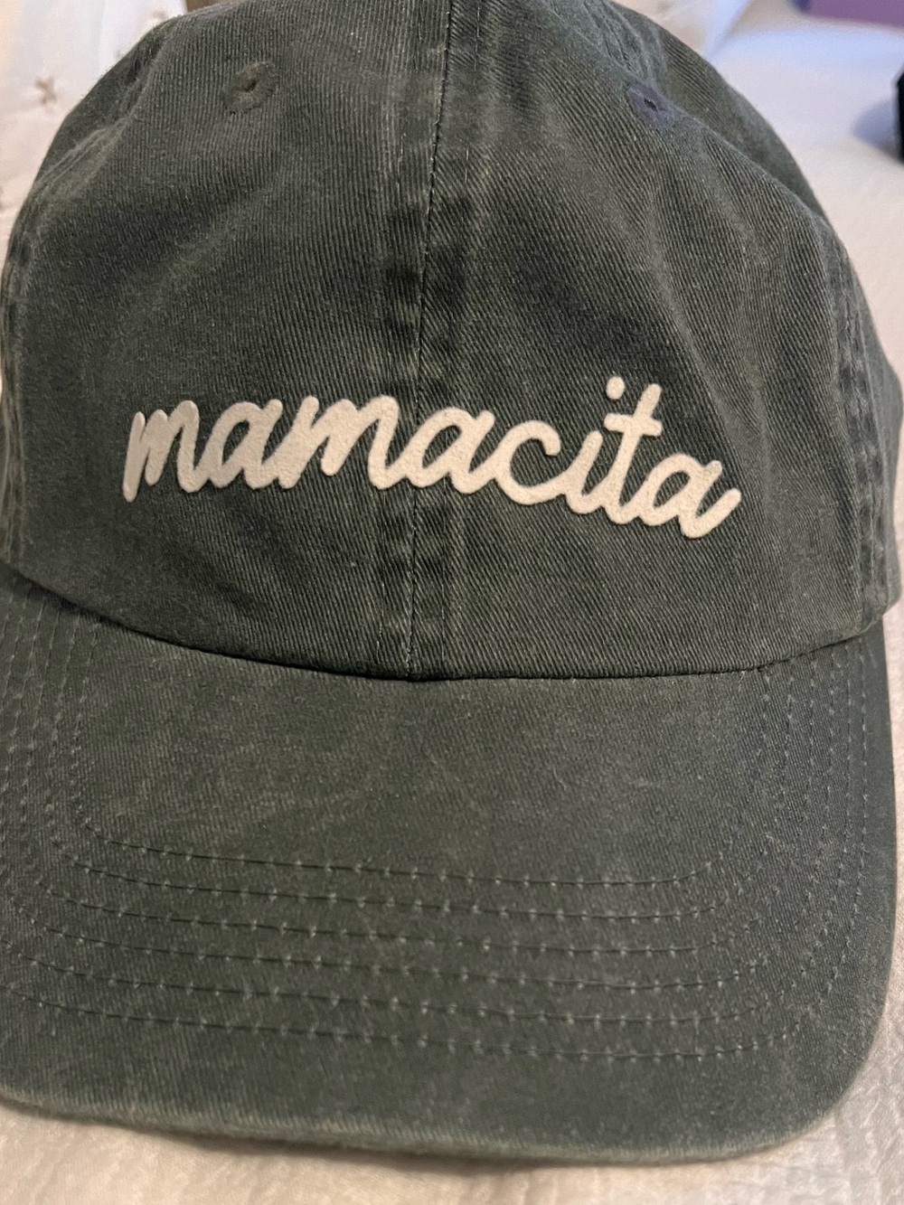 Frankie Jean Austin TX Mamacita Mama Embroidered Baseball Cap - Green